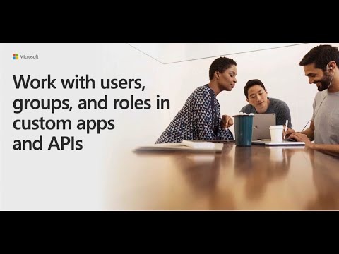 Work with users groups and roles in custom apps and APIs