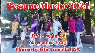 Besame Mucho 2024#linedance #beginner #choreo by Lita Arnanda (INA) #demo by G to G Prov. Jateng
