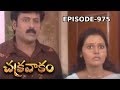 Episode 975 Chakravakam Telugu Daily Serial Manjula Naidu Loud Speaker