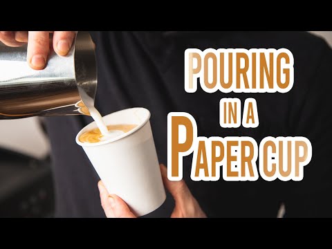 Latte Art Tutorial - How to make Latte Art in a Paper Cup