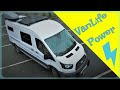 Ford Transit VanLife Electrical System. Lithium, Solar, Shore Power, Battery to Battery Charging.