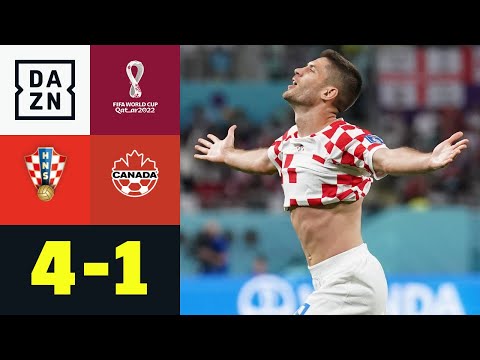 WM-Aus für Kanada! Kramaric trifft doppelt: Kroatien - Kanada 4:1 | WM 2022 | DAZN