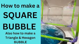 DIY Bubble Frames: Square Bubbles Actually Work!
