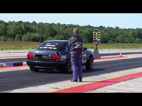 800+HP Audi 80 B4 Quattro 2.2T 20v Pulsar GTX3584RS GEN2 1/4 mile drag race
