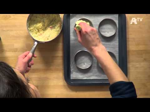 Auchan Recette - Pavé de truite rôti à l'ail et aux olives, polenta à la tomate confite