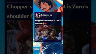 Chopper's favorite spot❤️ #chopper #zoro #onepieceliveaction #onepiece