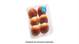 Eroski Nuevos Bollos de panadería EROSKI libres de grasa de palma anuncio