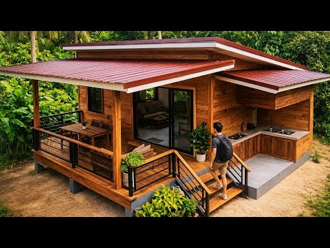 a wooden house that can be built quickly and cheaply.