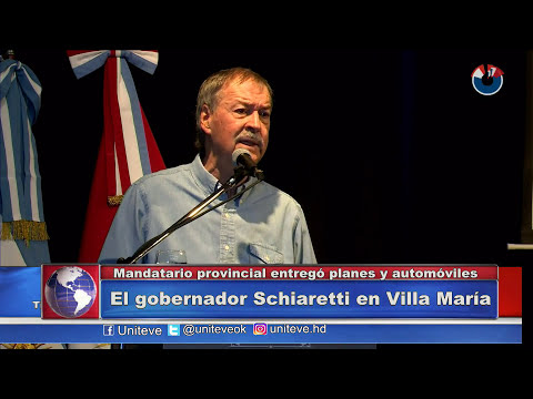 El gobernador Schiaretti en Villa Marìa