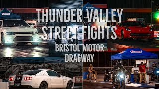 Drag Racing at Thunder Valley (Street Fights) #bristolmotorspeedway #dragracing #thundervalley