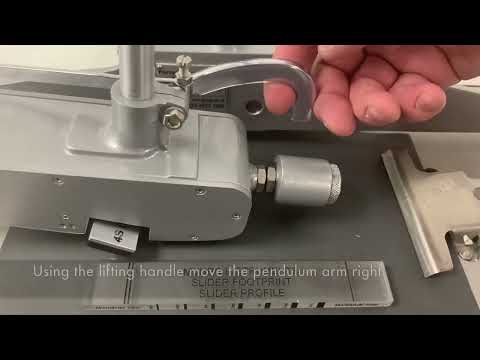 How to Set up the Pendulum Skid Tester Footprint