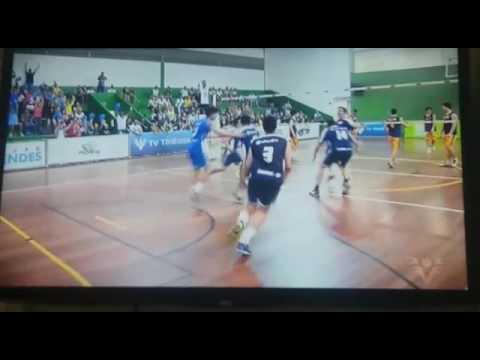 Jogo de volei na arena santos mascolino escolares
