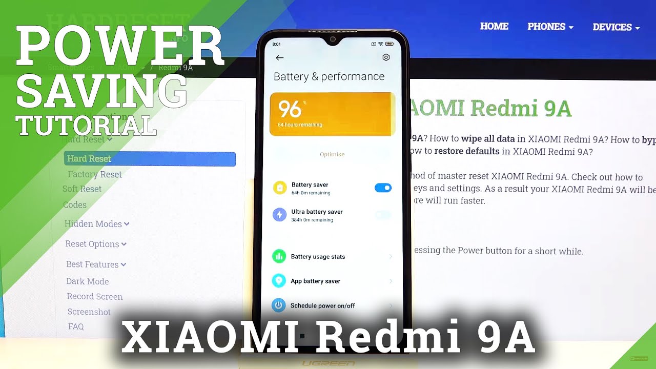 How to Save Battery in Xiaomi Redmi 9A – Activate Power Saving Mode