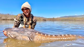 Battling a 10 foot White Sturgeon (A True River Monster)