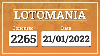 Capa de LOTOMANIA 2265