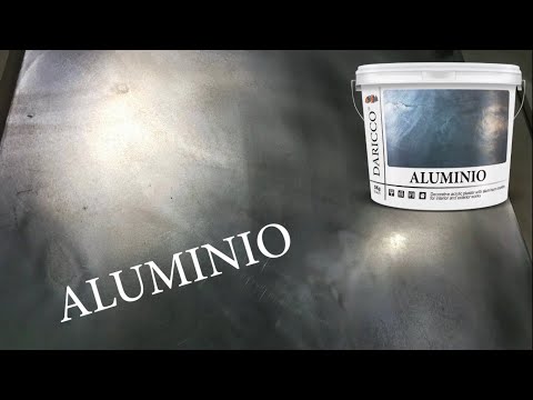 Aluminio - Liquid metal. Imitation of aluminium, Video application lesson.