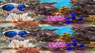 Behind Glass: Aquarium Simulator - 3D in VR - TAB / OU 3D - VR 180