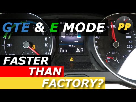 VW PASSAT GTE variant - ACCELERATION 0-100 Km/h (GTE & E MODE) 0-60 mph