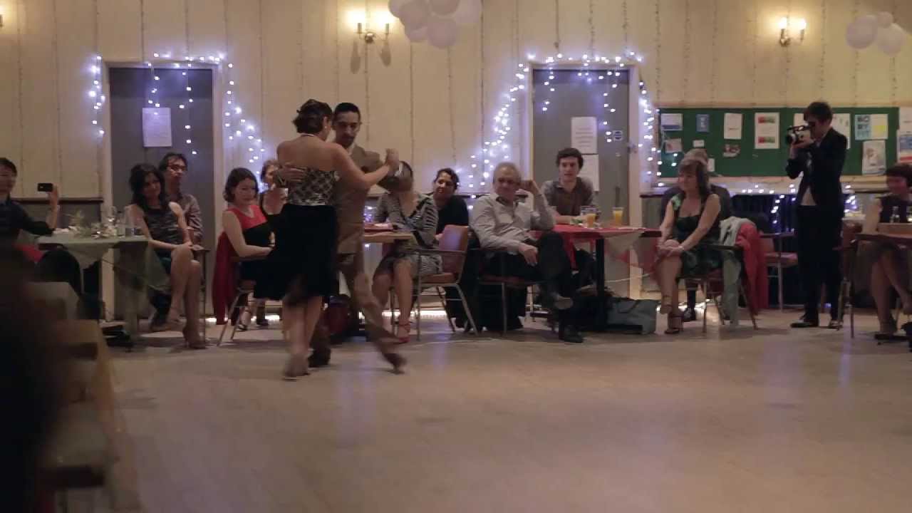 Stefania Colina and Juan Martin Carrara, Performance at Tango South London Milonga: nos 2 (Vals)