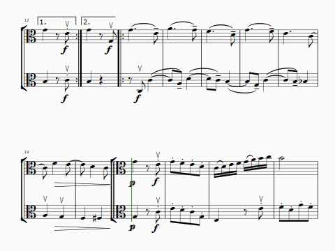 Mozart, W. A. - 12 Viola Duos, K. 487