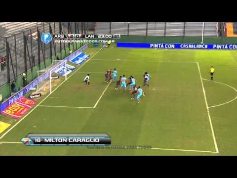 Gol de Caraglio. Arsenal 2 - Lanús 0. Fecha 15. Torneo Final 2014. FPT