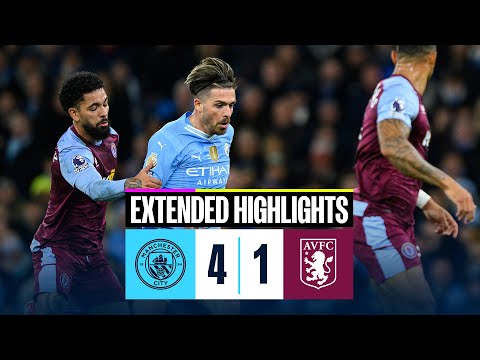 Man City 4-1 Aston Villa | EXTENDED HIGHLIGHTS | Foden hat-trick in important win