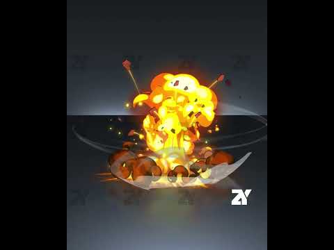 The underlying logic of explosion effects: rhythm is the skeleton, form is the flesh! #flame  #bomb
