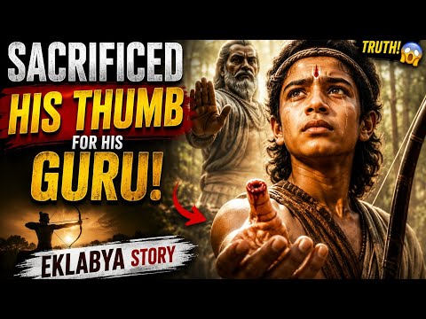 The Boy Who Sacrificed His Thumb for His Guru | Ekalavya Story 😢