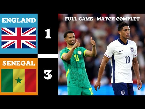 England-Senegal 1-3  2025 Match complet - Full Game
