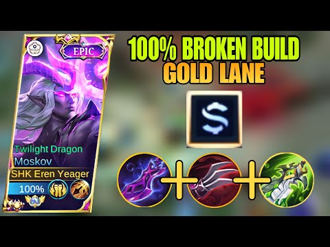 100% BROKEN DAMAGE GOLD LANE MOSKOV BEST BUILD 2023 🔥