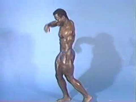 Mark Bates Backstage Posing 1988 Nationals Tiny Waist
