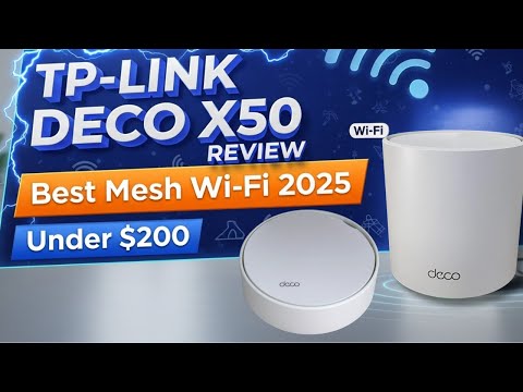 TP-Link Deco X50 AX3000 Mesh WiFi System – Ceiling/Wall-Mountable WiFi 6 Mesh, Replaces Router/Access Point/Extender, Powered, Dual 2.5G Ports, 3-Pack video review thumbnail