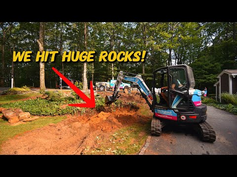 We're building a one of a kind waterfall in a driveway!