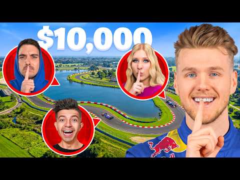 Worlds BIGGEST YouTuber Hide and Seek on F1 Track!