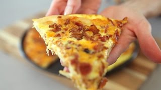 Bacon Egg and Cheese Breakfast Pizza