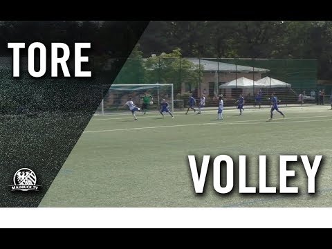 Klasse Volley-Treffer von Fabian Pfeifer (Germania Schwanheim)