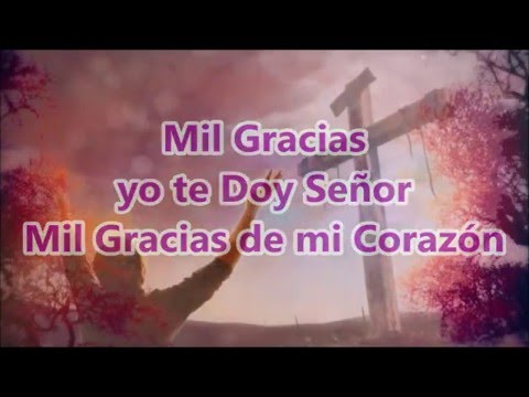 Mil Gracias con letras Palabra en Accion