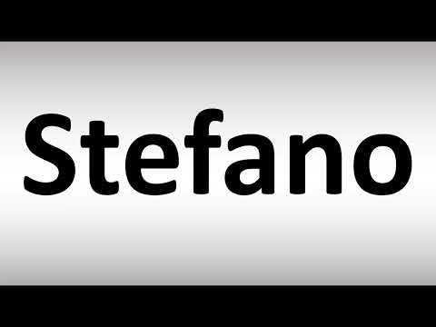 How to Pronounce Stefano