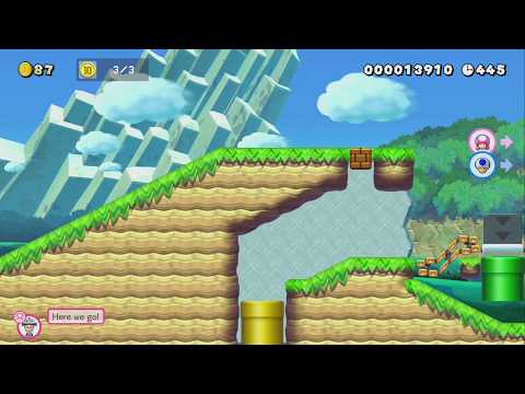 Online Versus ~ NSMBW 1-1 by SMGTD - Super Mario Maker 2 - No Commentary 1bu