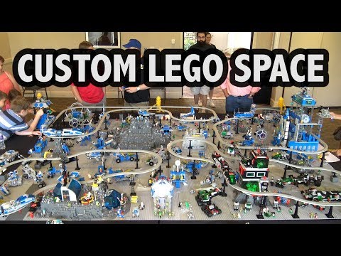 Giant LEGO Classic Space Monorail Planet | Brick Fiesta 2018