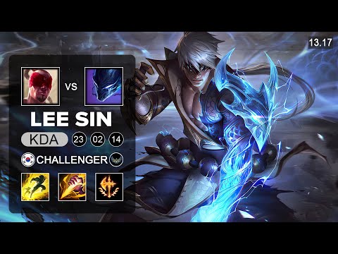 Lee Sin vs Nocturne Jungle - KR Challenger - Patch 13.17 Season 13