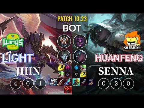 JAG Light Jhin vs SN huanfeng Senna Bot - KR Patch 10.23