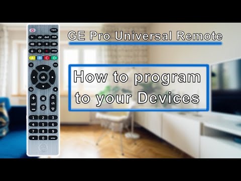 GE Pro Universal Remote Control- How to Program your TV, Sound Bar, DVD Player, ETC