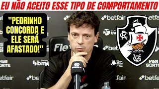 NÃO PERDOOU: DINIZ afasta TITULAR por indisciplina grave e gera caos | notícias do Vasco