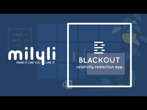 Blackout Redactions for Relativity