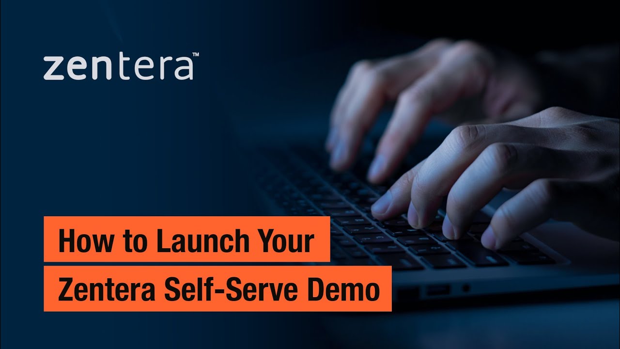 How to launch your Zentera self-serve demo
