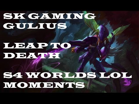 SK Gulius fail Kha'zix leap - Leap to death - S4 Worlds LoL Moments - SHR vs SK