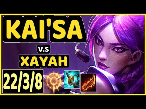PAPRYZE (KAI'SA) vs XAYAH - PENTAKILL 22/3/8 KDA BOTTOM ADC CHALLENGER GAMEPLAY - OC