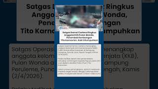 Anggota KKB Penembak Rombongan Tito Karnavian pada 2012 Ditangkap Polisi, Pelaku Dilumpuhkan