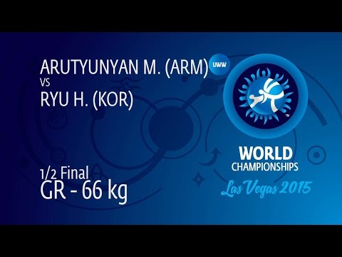 1/2 GR - 66 kg: H. RYU (KOR) df. M. ARUTYUNYAN (ARM), 4-4